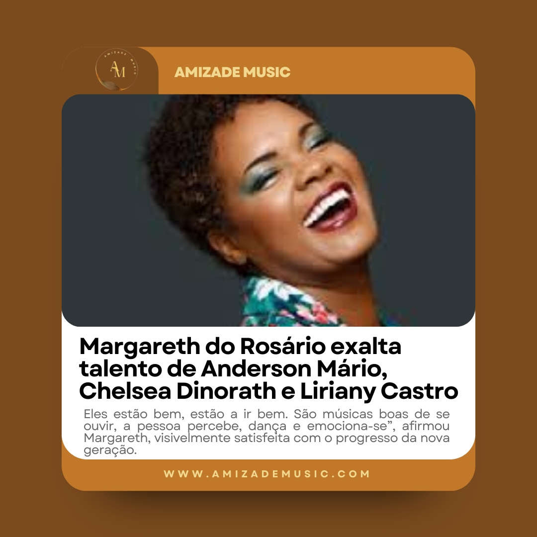 Notícia sobre Margareth do Rosário exalta talento de Anderson Mário, Chelsea Dinorath e Liriany Castro